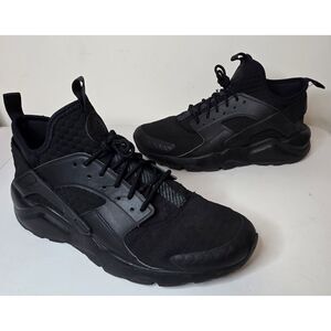 Nike Men Air Huarache Run Ultra Triple Black - Size 11
